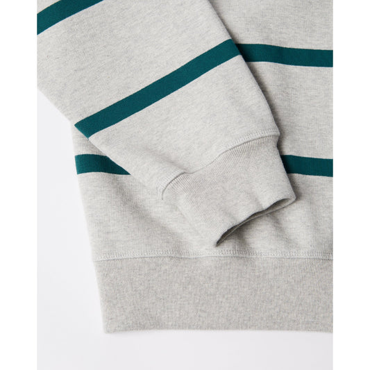 Pristine Striper Crew Neck Sweatshirt - Heather Grey