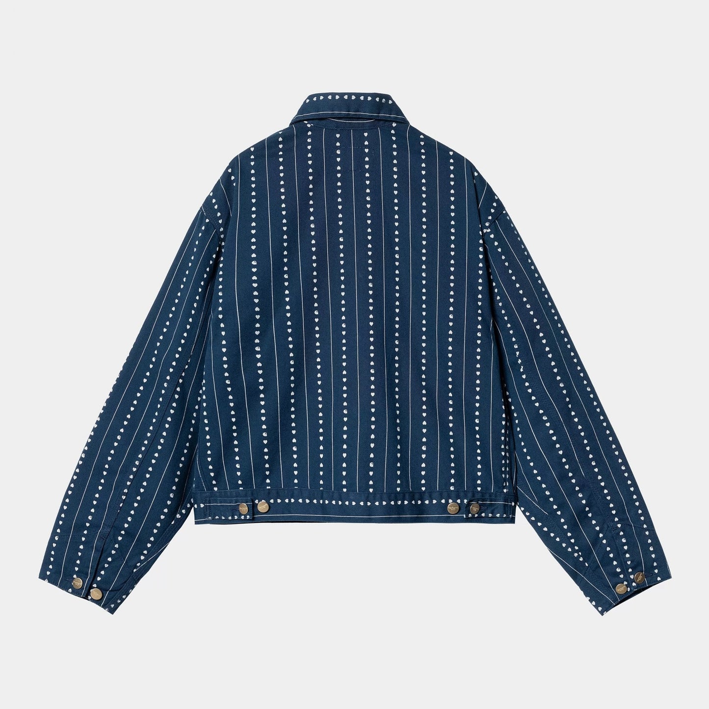 W' Drewe Jacket, Heart C Pinstripe - Ink / Natural (Rinsed)