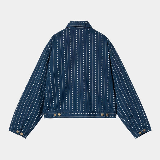 W' Drewe Jacket, Heart C Pinstripe - Ink / Natural (Rinsed)