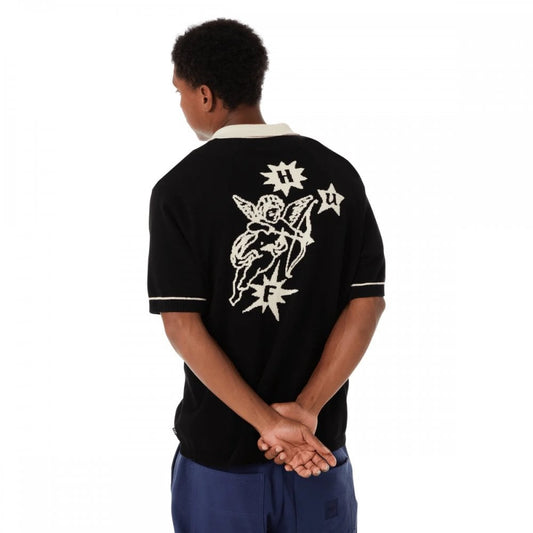 Icarus S/S Knit Top - Black