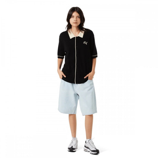 Icarus S/S Knit Top - Black