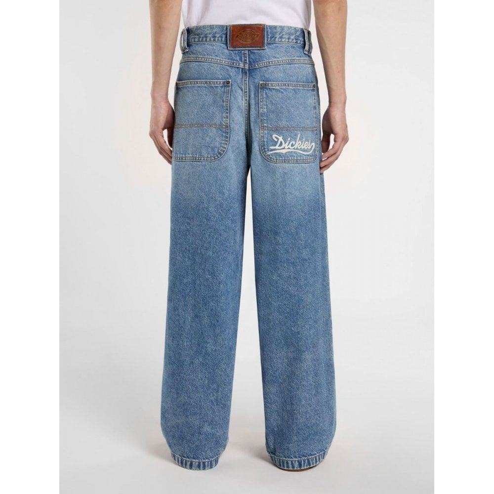 Loose Wave Denim - Rinsed Blue with Fade