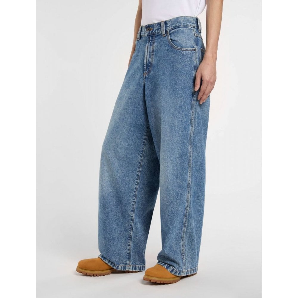 Loose Wave Denim - Rinsed Blue with Fade