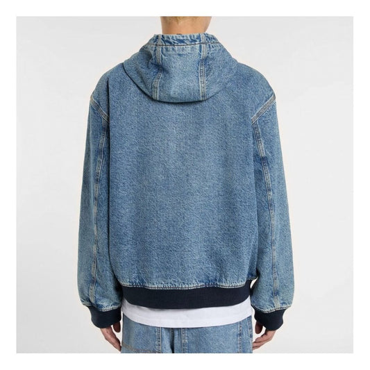 Dickies Hooded Denim Jacket - Rinsed Blue With Fade
