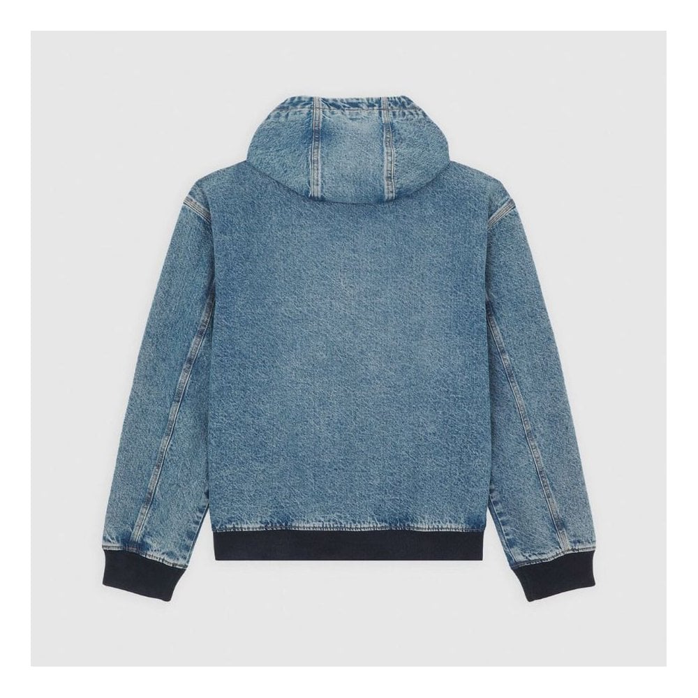 Dickies Hooded Denim Jacket - Rinsed Blue With Fade