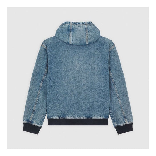 Dickies Hooded Denim Jacket - Rinsed Blue With Fade