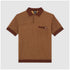 Rocky Knit Polo Shirt - Oak Buff