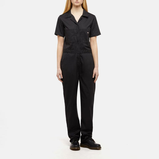 W' Short Sleeve Coverall - Black