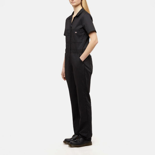 W' Short Sleeve Coverall - Black