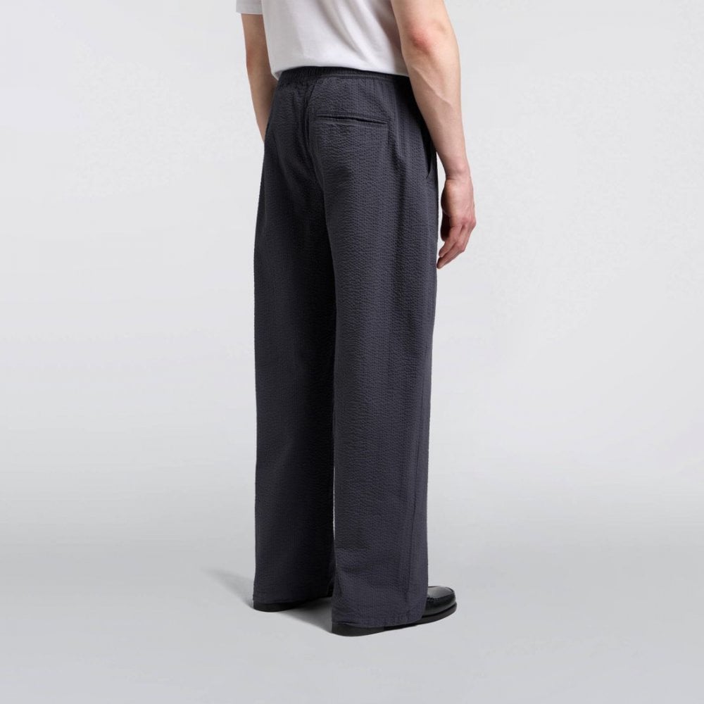 Edison Pant, Swollen Seersucker - Dark Grey (Garment Washed)