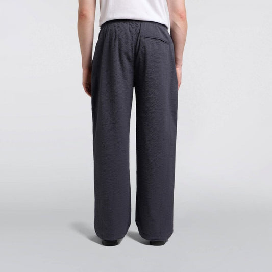 Edison Pant, Swollen Seersucker - Dark Grey (Garment Washed)