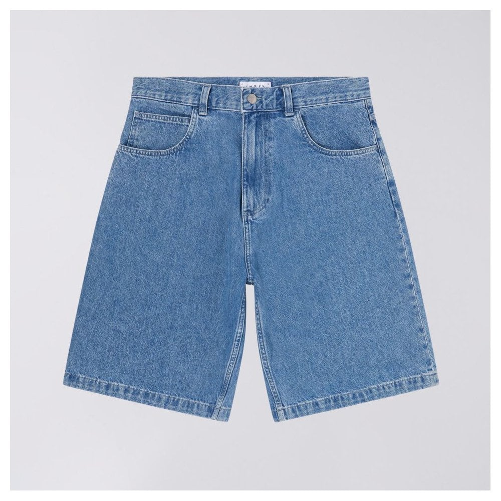 Worker Short - Blue (Light Stone Washed)
