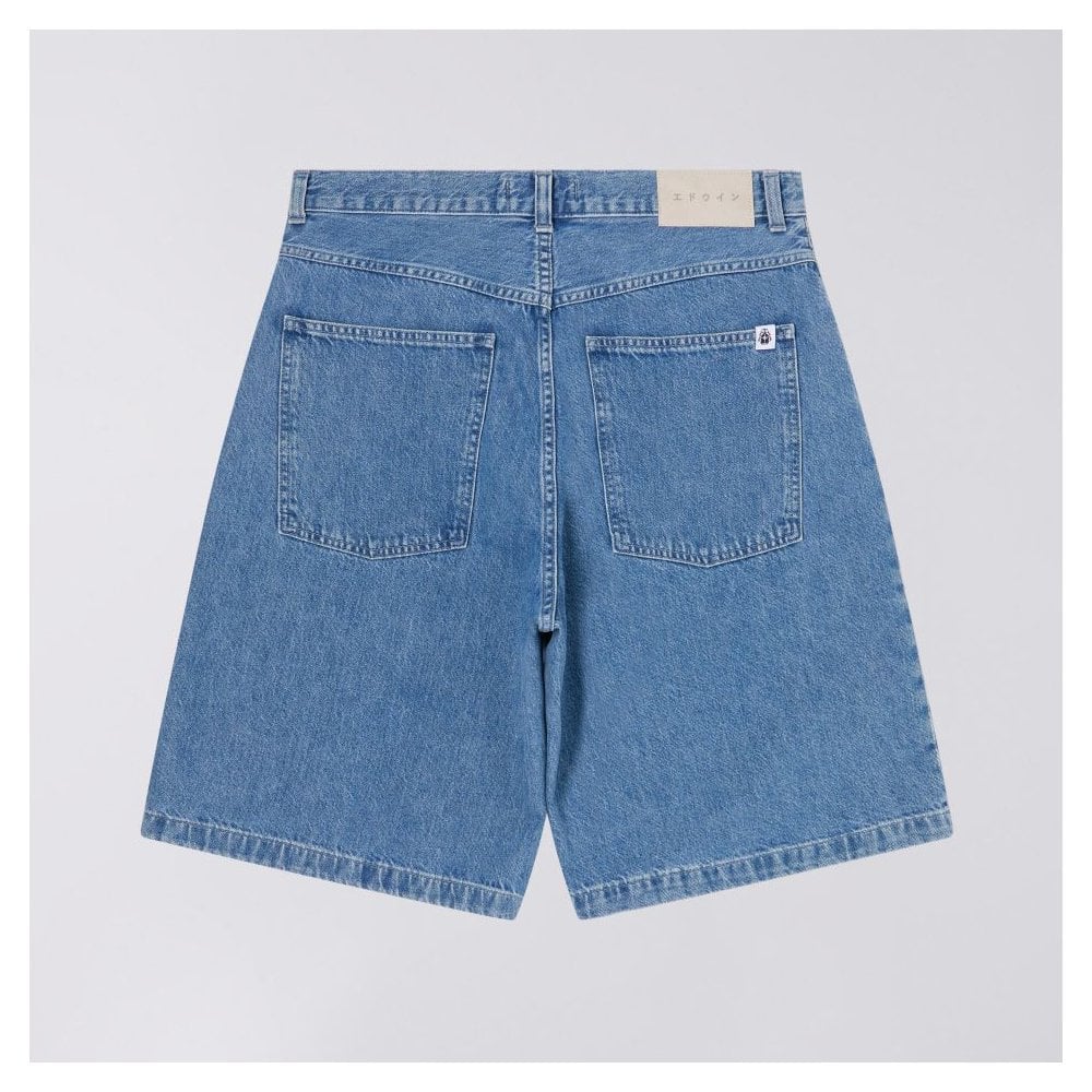 Worker Short - Blue (Light Stone Washed)