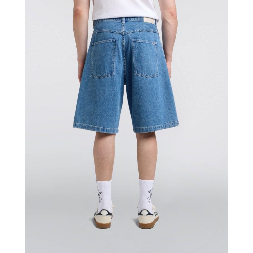Worker Short - Blue (Light Stone Washed)