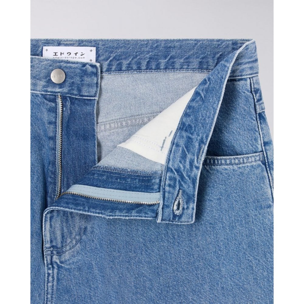 Worker Short - Blue (Light Stone Washed)