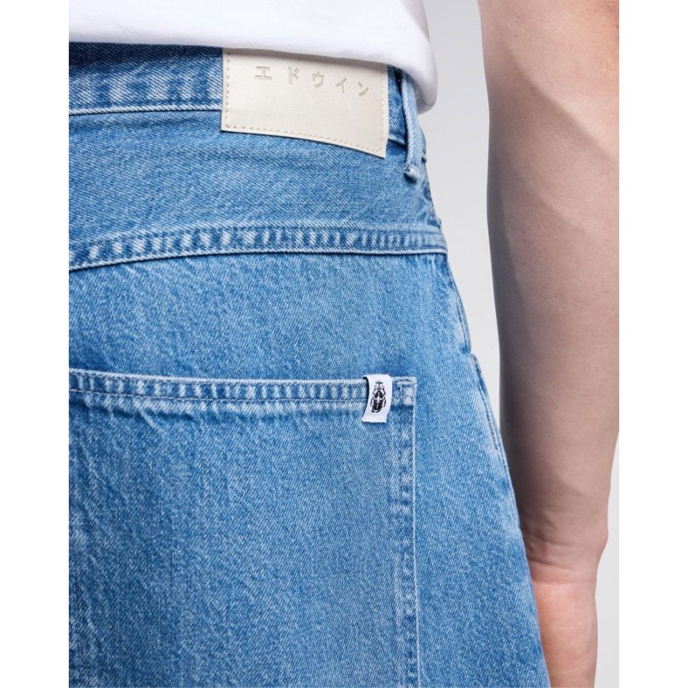 Worker Short - Blue (Light Stone Washed)