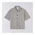 Saga S/S Shirt, Grid Stripe - Black / White (Garment Washed)