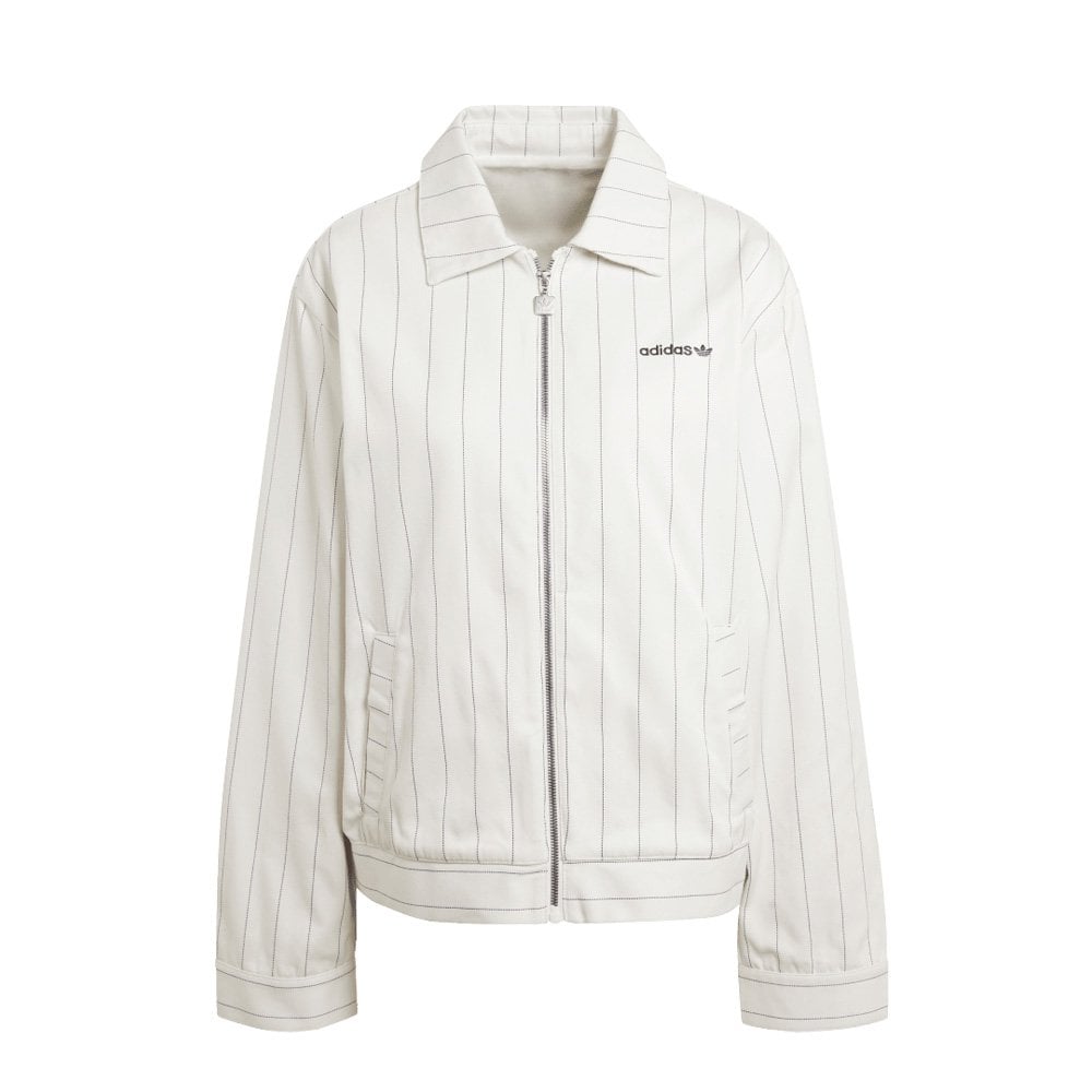 W' Pinstripe H Jacket - Off White / Night Indigo