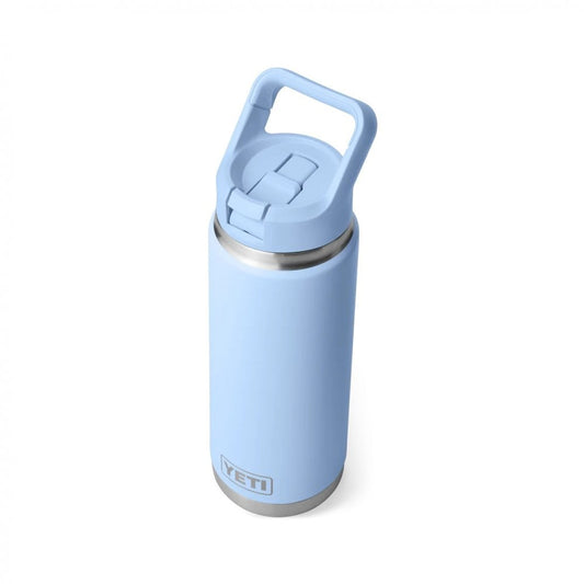 Rambler™ 26oz Bottle, Straw Cap - Big Sky Blue