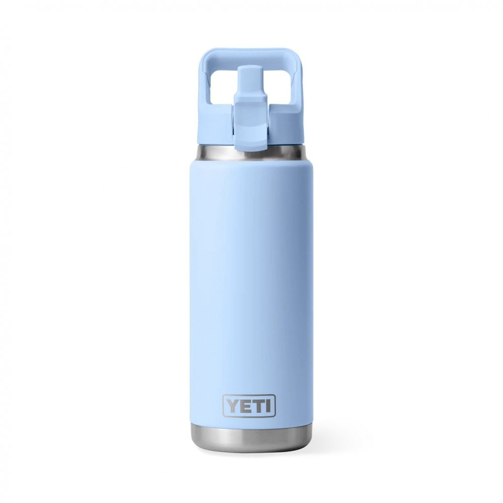 Rambler™ 26oz Bottle, Straw Cap - Big Sky Blue