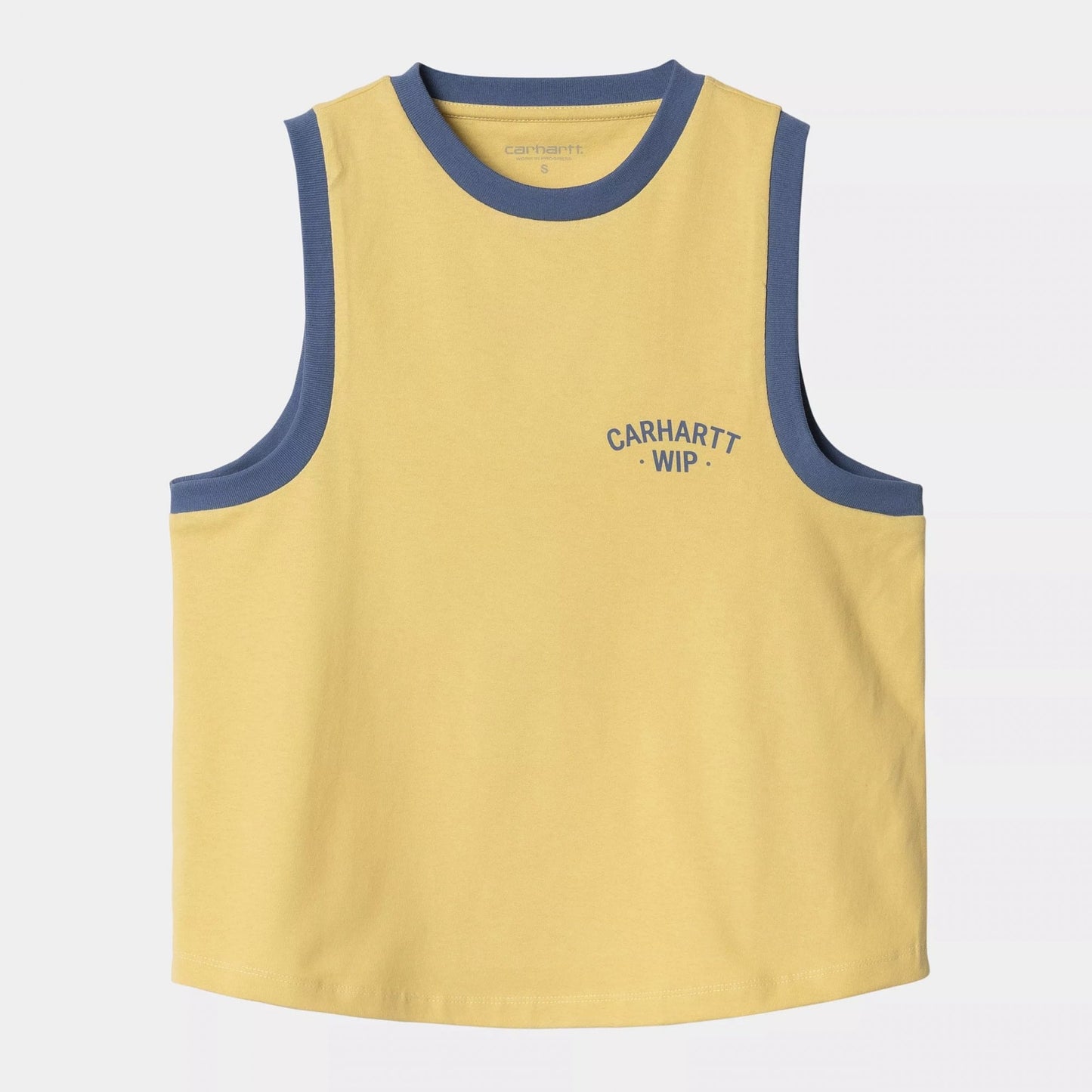 W' 89 Ringer A-Shirt - Air Yellow / Blue Iris