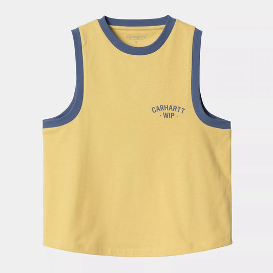 W' 89 Ringer A-Shirt - Air Yellow / Blue Iris
