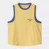 W' 89 Ringer A-Shirt - Air Yellow / Blue Iris