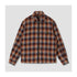 Zip Shirt - Brown / Blue Plaid