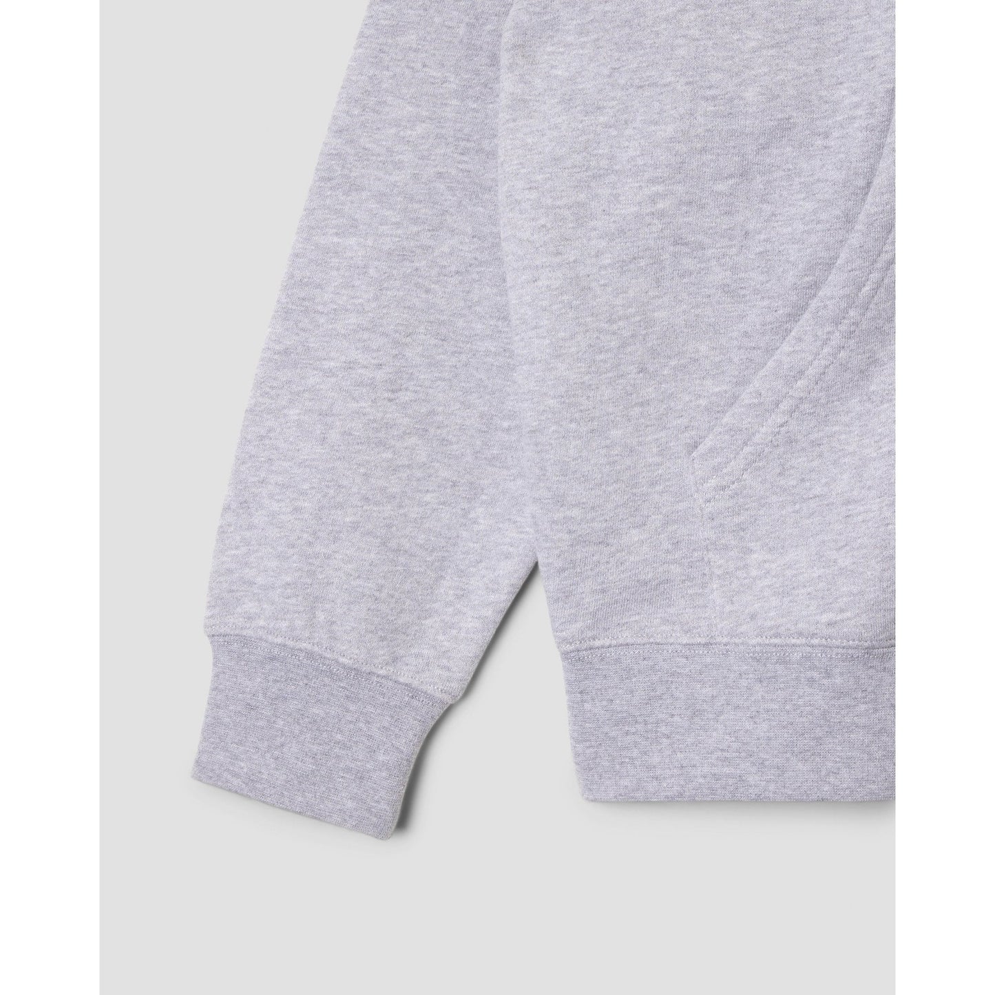 Patch Zip Hood - Grey Heather