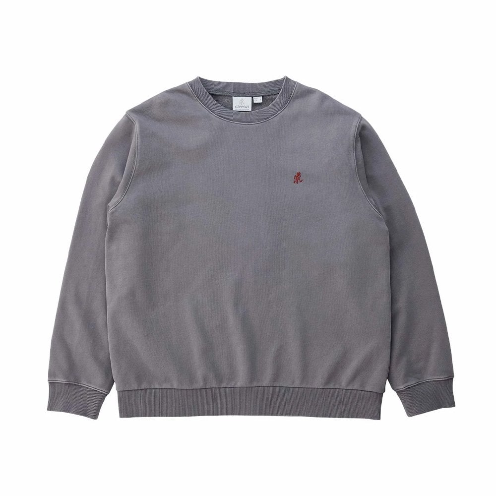One Point Crew Sweatshirt - Charcoal (Pigment Dyed)