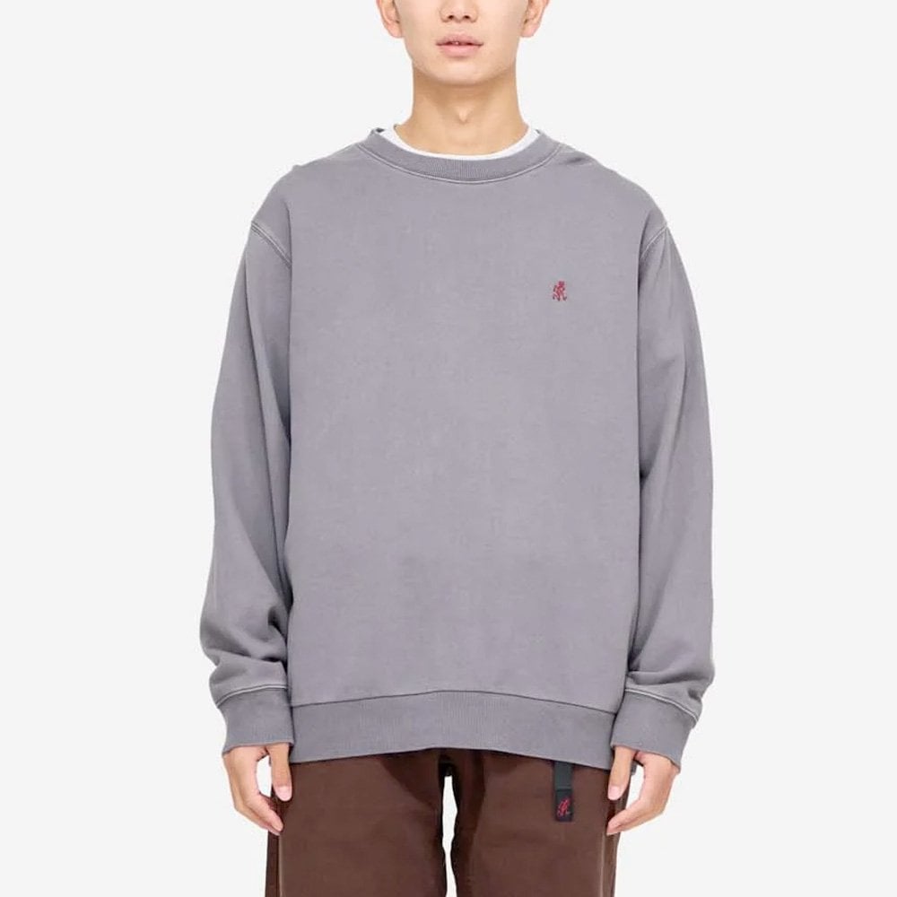 One Point Crew Sweatshirt - Charcoal (Pigment Dyed)