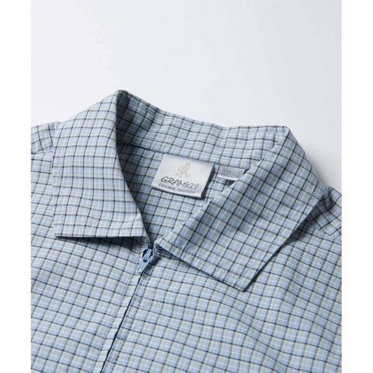 Zip Up Wave Shirt - Pacific Plaid