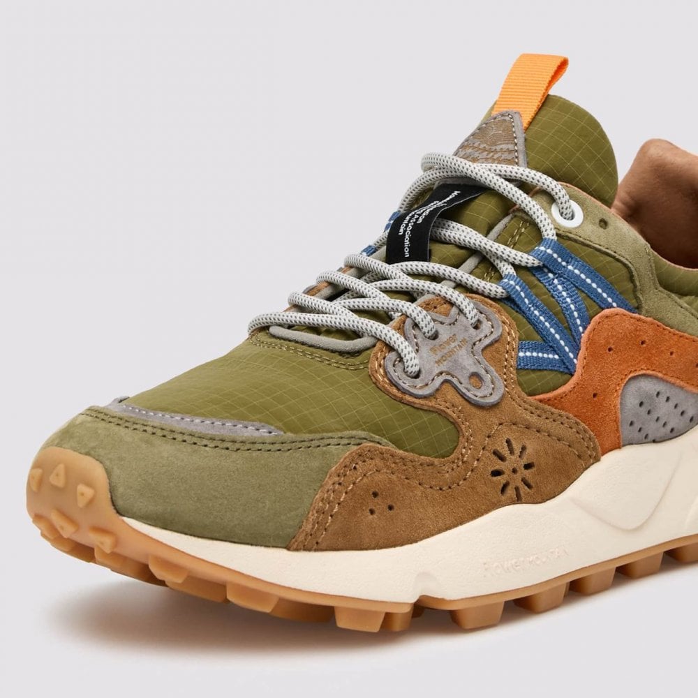 Yamano 3 Man, Suede / Nylon - Ripstop Military / Brown