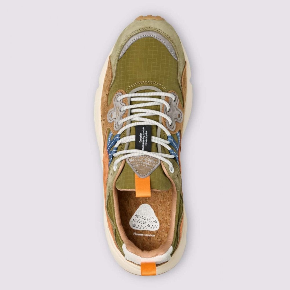 Yamano 3 Man, Suede / Nylon - Ripstop Military / Brown