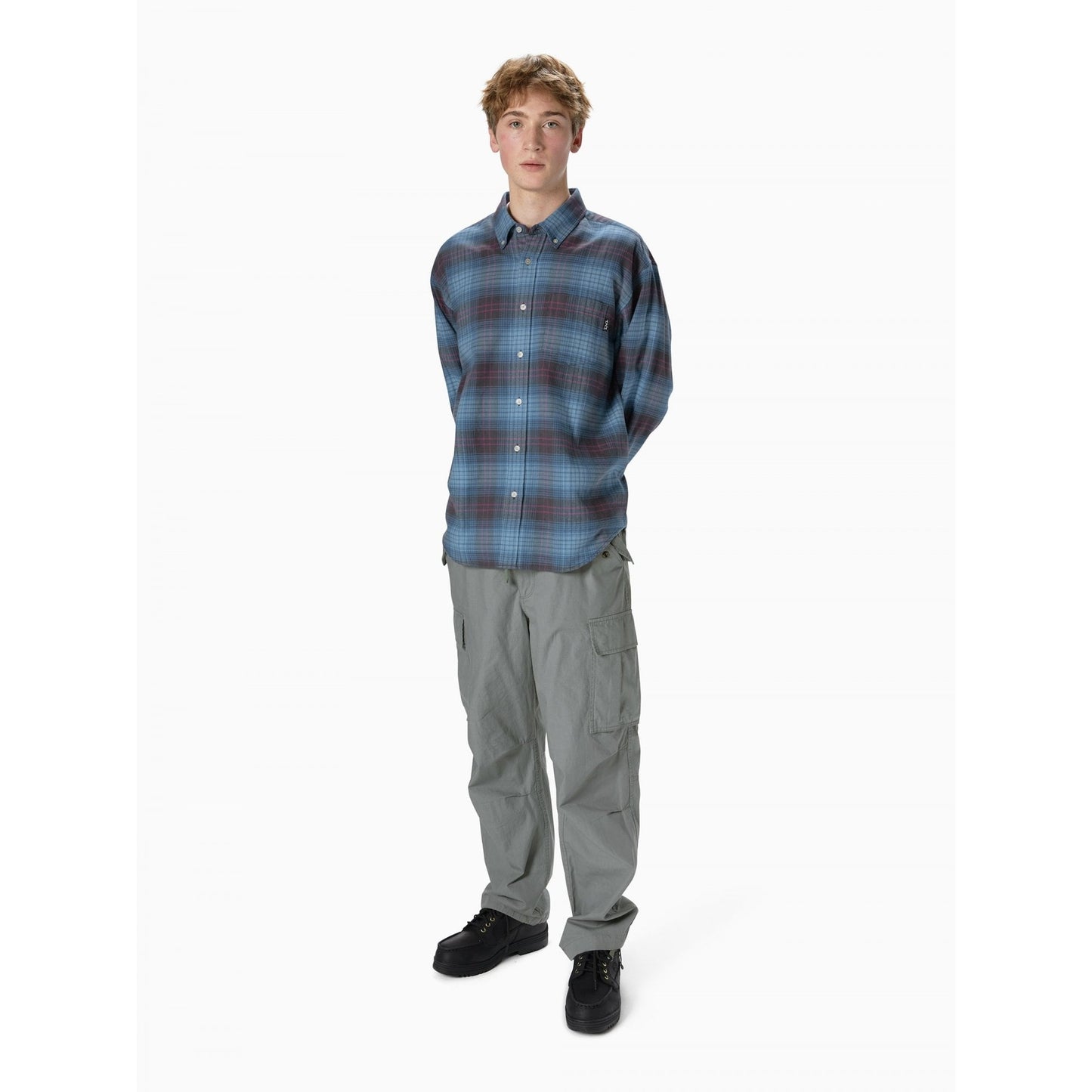 Flannel Check Shirt - Blue