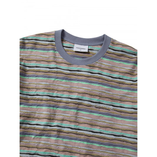 Wave Jacquard L/s Tee - Peach