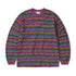 Wave Jacquard L/s Tee - Violet