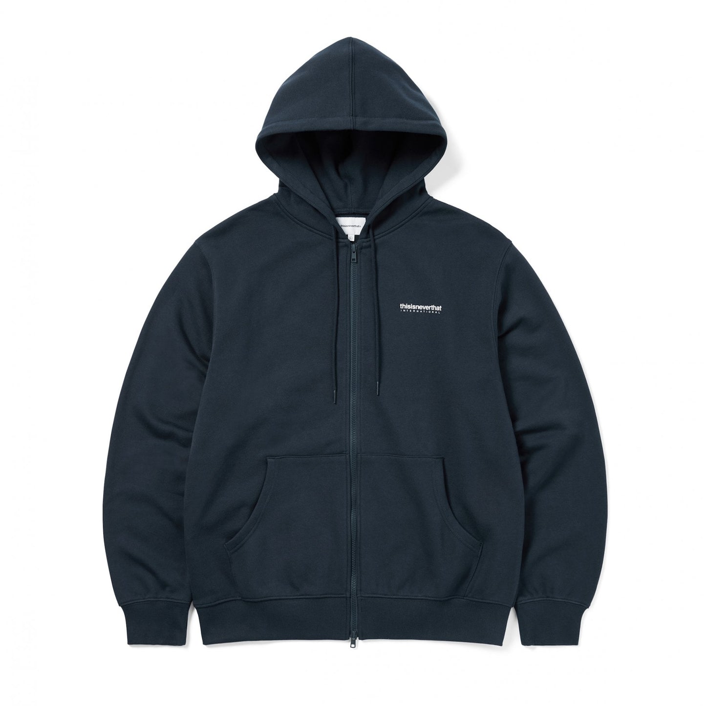 INTL Logo Zip Up Hoodie - Navy