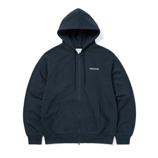 INTL Logo Zip Up Hoodie - Navy