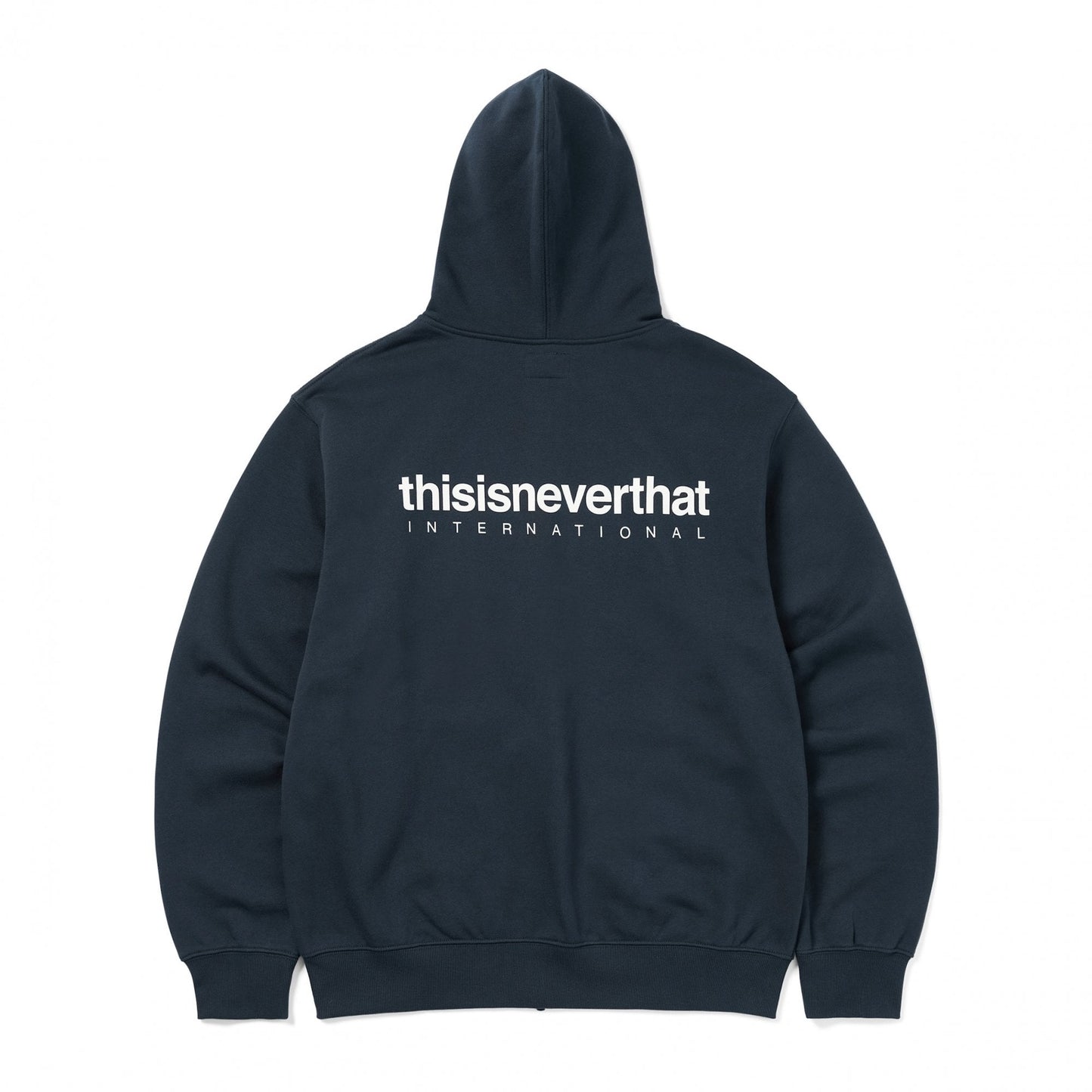 INTL Logo Zip Up Hoodie - Navy