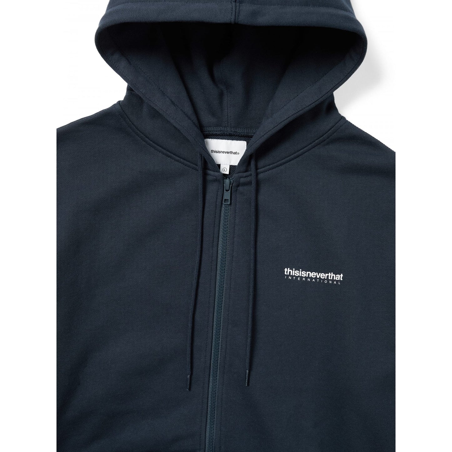 INTL Logo Zip Up Hoodie - Navy