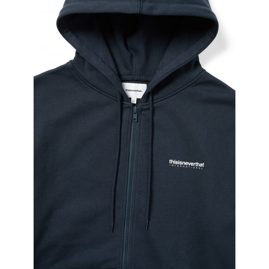 INTL Logo Zip Up Hoodie - Navy