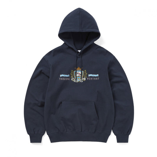Crest Hoodie - Navy