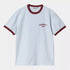 S/S 89 Ringer T-shirt Air Sky / Mulberry
