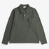 Fraser Relaxed Organic Loopback LS Polo - Black Olive
