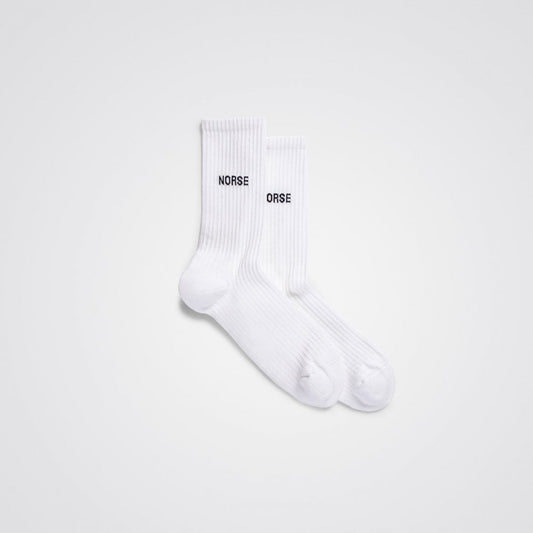 Bjarki Logo Sock - White