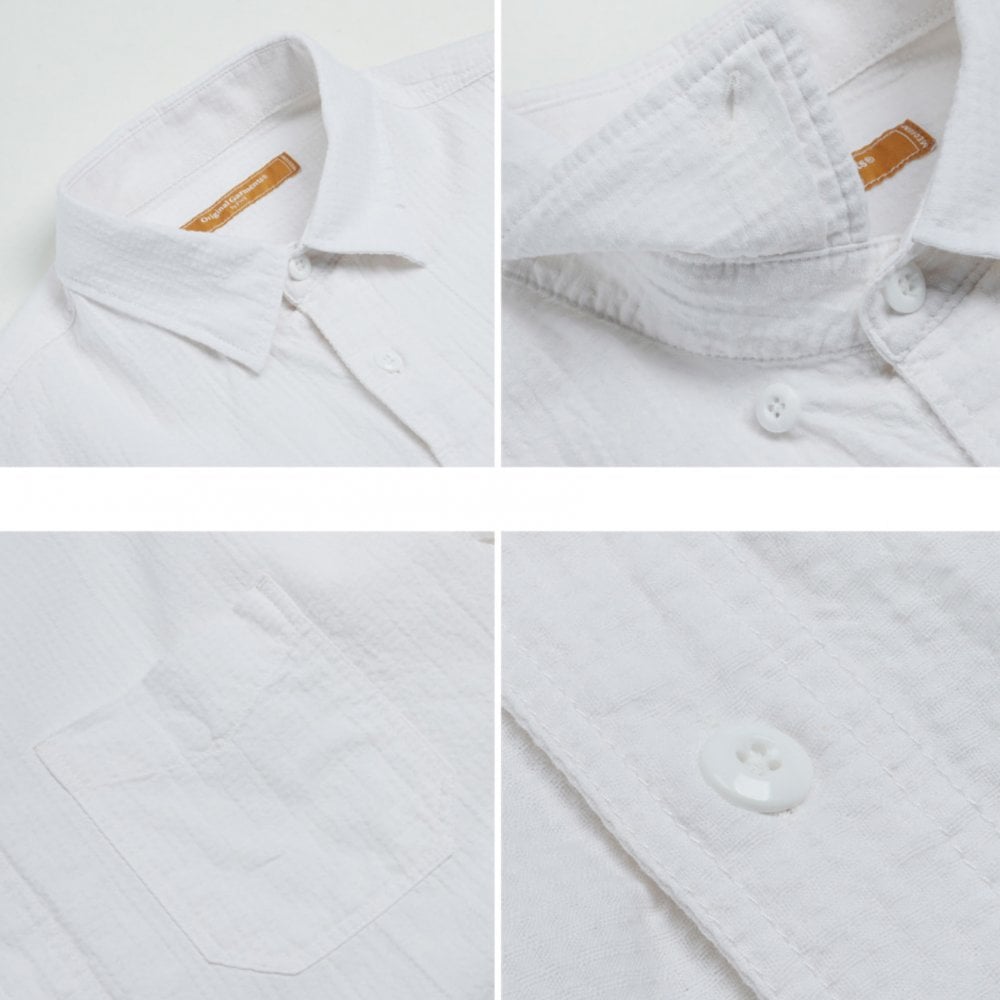 OG Dobby Weave Seersucker Shirt - White