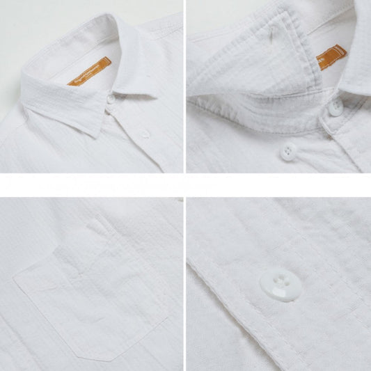 OG Dobby Weave Seersucker Shirt - White