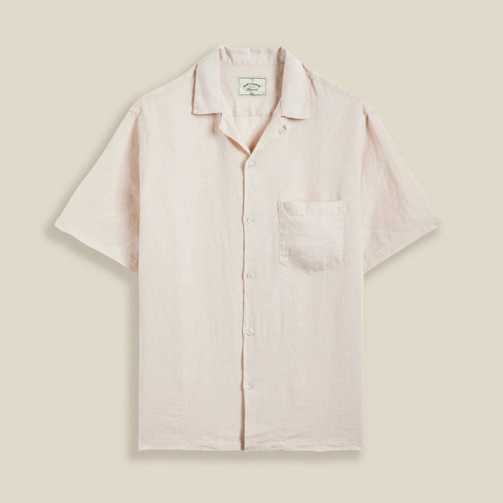 Linen Camp Collar Shirt 25 - Raw