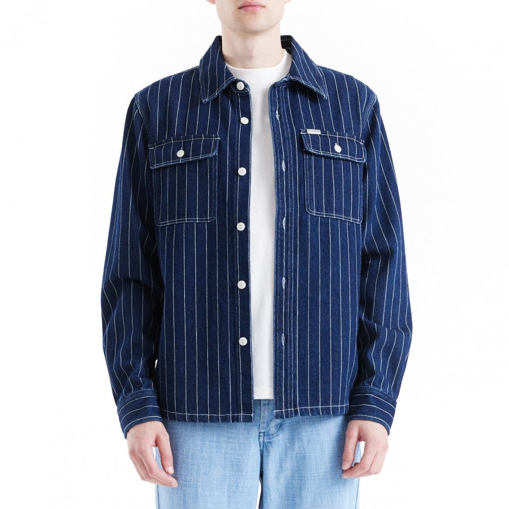 Vacay Stripe Denim Shirt - Indigo